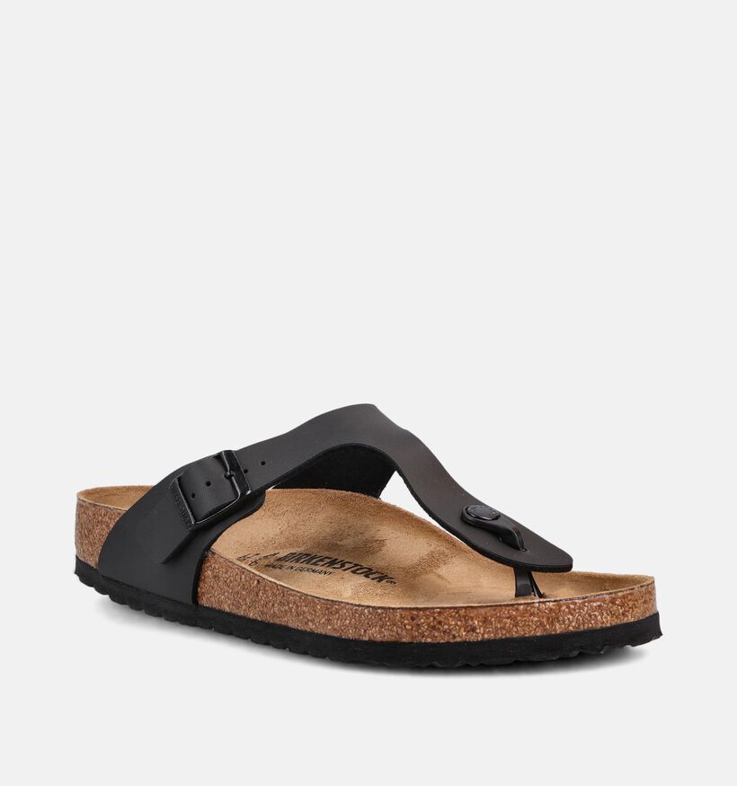 Birkenstock Gizeh Zwarte Slippers voor heren (351141)