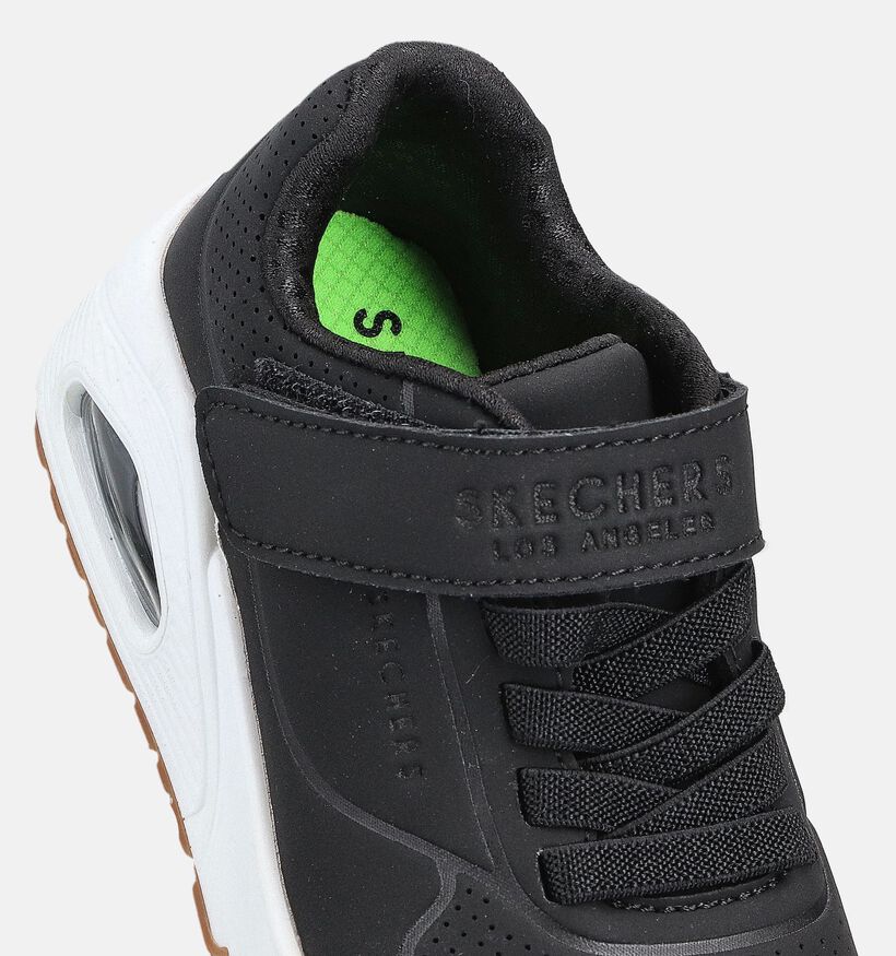 Skechers Uno Air Blitz Zwarte Sneakers voor jongens, meisjes (366306) - geschikt voor steunzolen