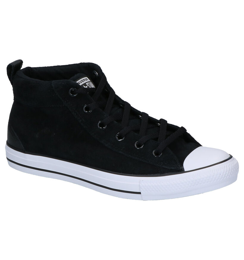 Converse AS Street Zwarte Sneakers in daim (252769)