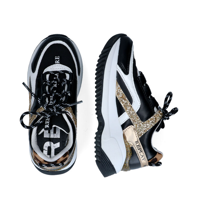 Replay Kumi Baskets en Noir en simili cuir (297586)