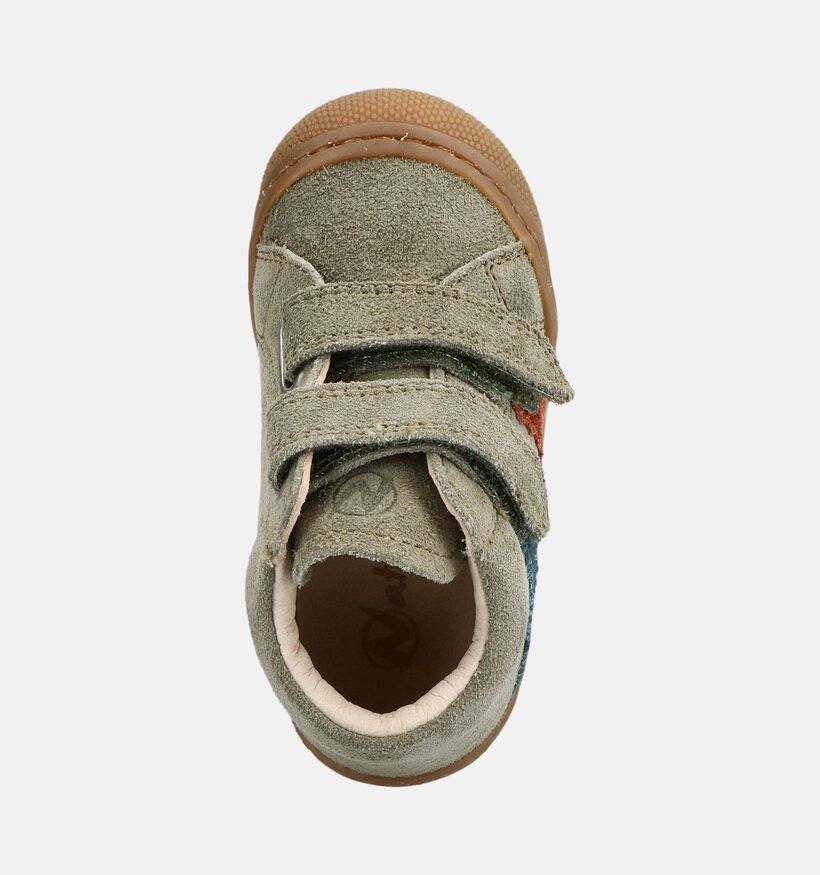 Naturino Macks 2 Vl Baskets montantes en Vert pour gar&ccedil;ons (380174) - pour semelles orthop&eacute;diques