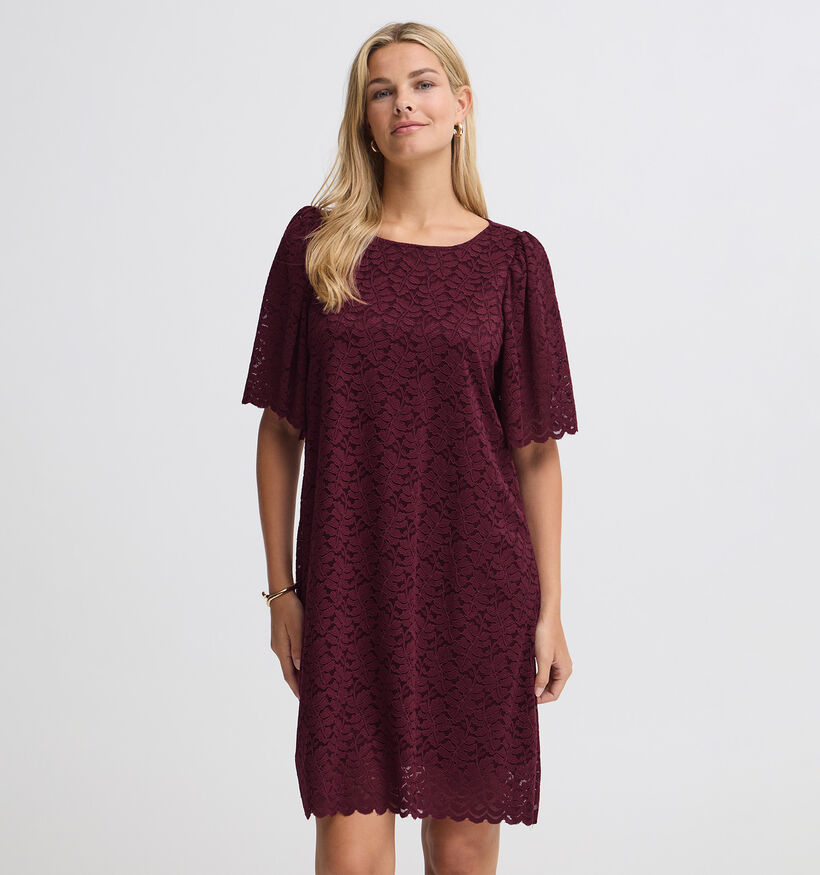 Fransa Amelia Robe mi-longue en Bordeaux pour femmes (382242)