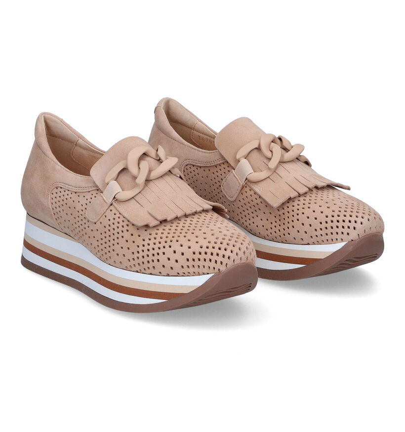 Softwaves Chaussures à enfiler en Taupe pour femmes (308388) - pour semelles orthopédiques