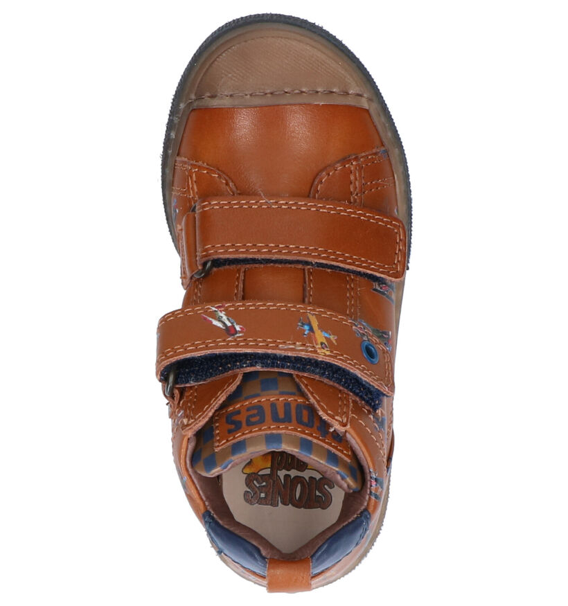 STONES and BONES Rocet Cognac Hoge Schoenen in leer (255459)