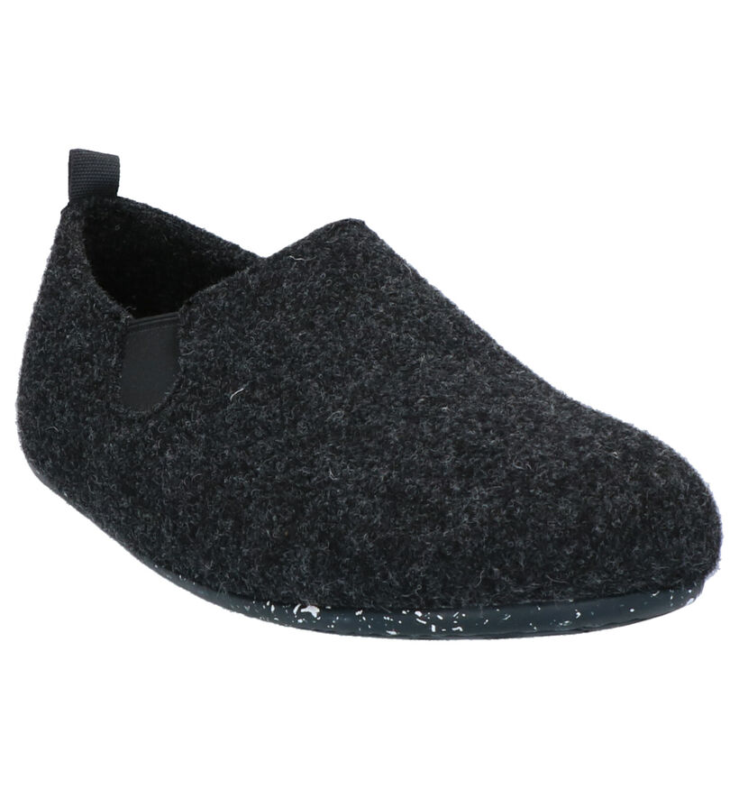 Camper Zwarte Pantoffels in stof (256268)