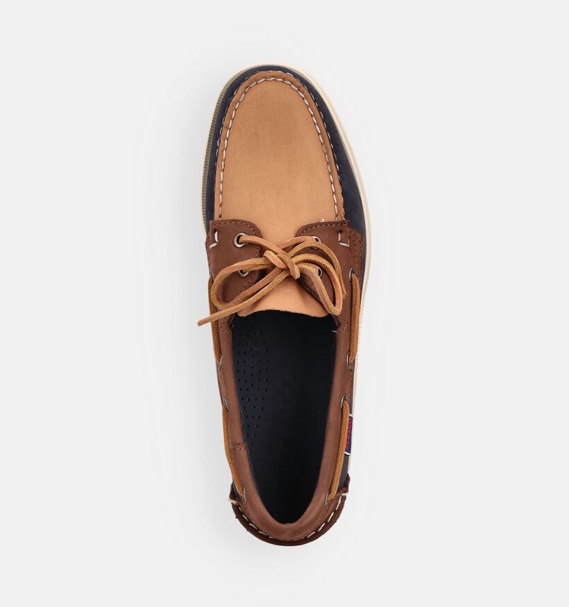 Sebago Dockside Chaussures bateau en Bleu pour hommes (370260) - pour semelles orthop&eacute;diques