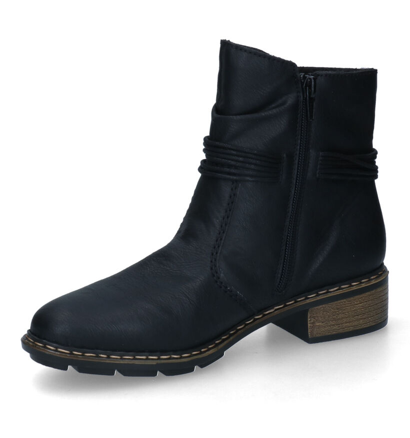 Rieker Bottines plates en Noir en simili cuir (315954)