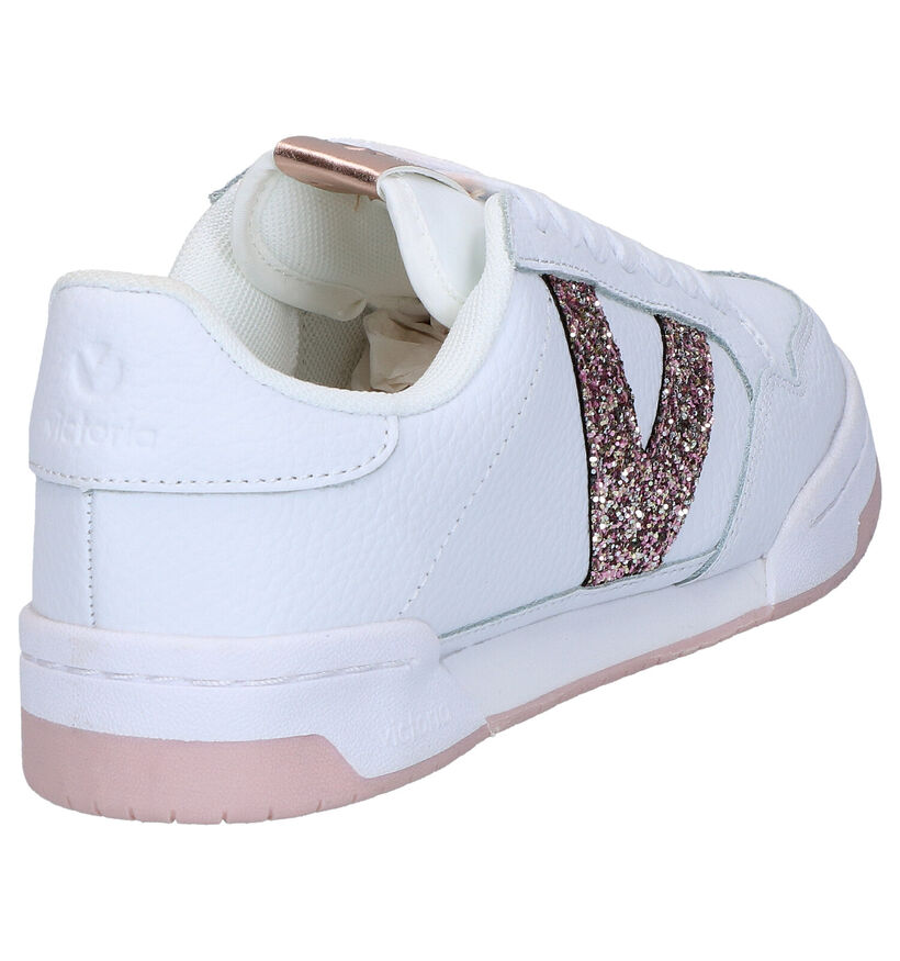 Victoria Witte Sneakers in kunstleer (275075)