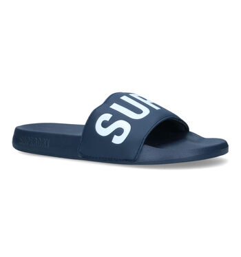 Badslippers blauw