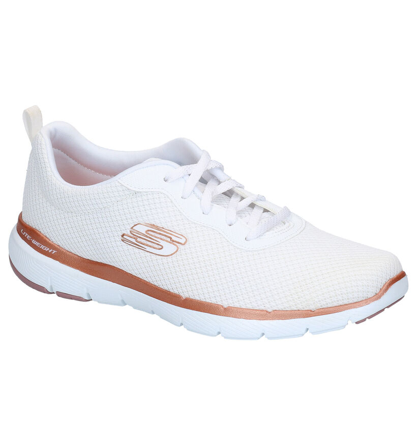 Skechers Flex Appeal 3.0 Zwarte Sneakers in stof (301476)