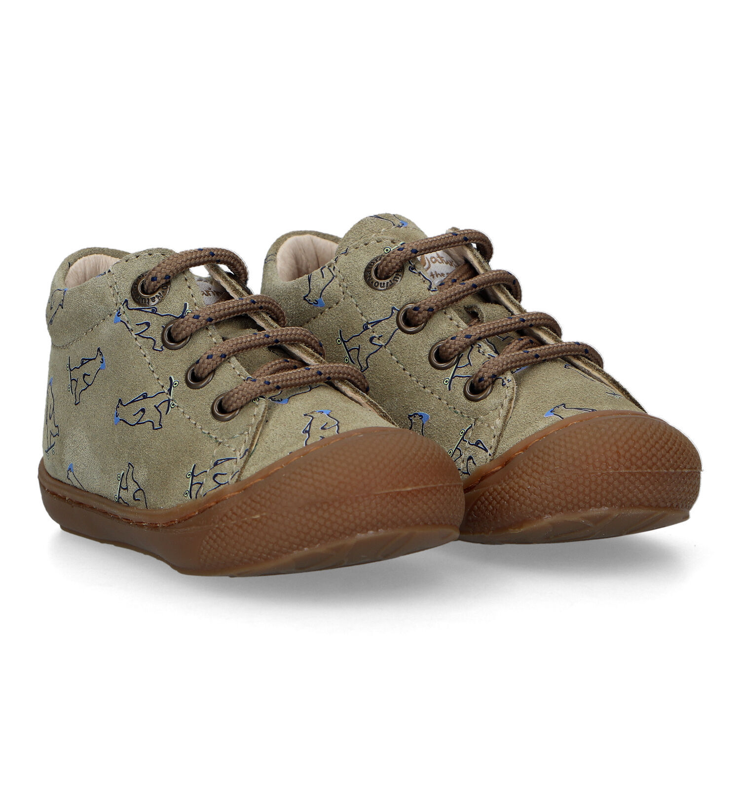 Naturino Cocoon Kaki Babyschoenen Meisjes Jongens Babyschoenen Online op TORFS.BE