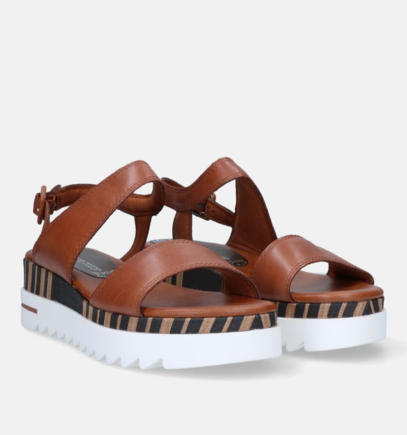 Marco Tozzi Cognac Plateausandalen voor dames (335303)