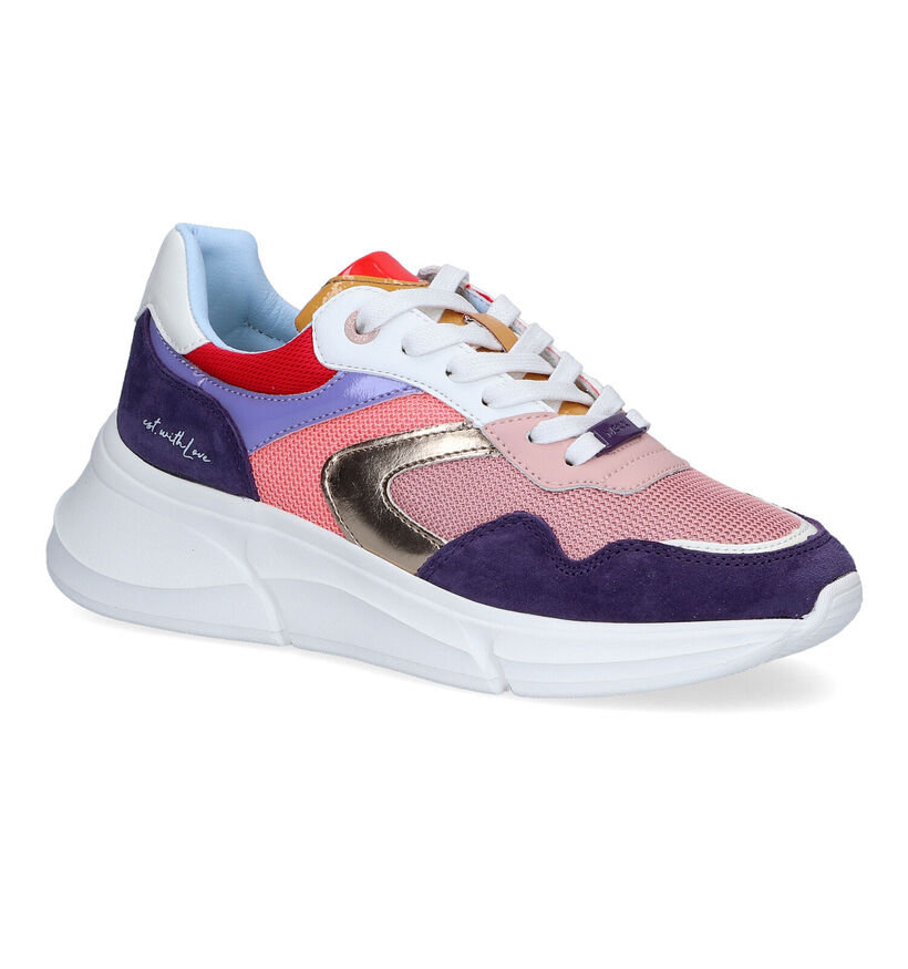 Mexx Jilou Blauwe Sneakers voor dames (303553) - geschikt voor steunzolen