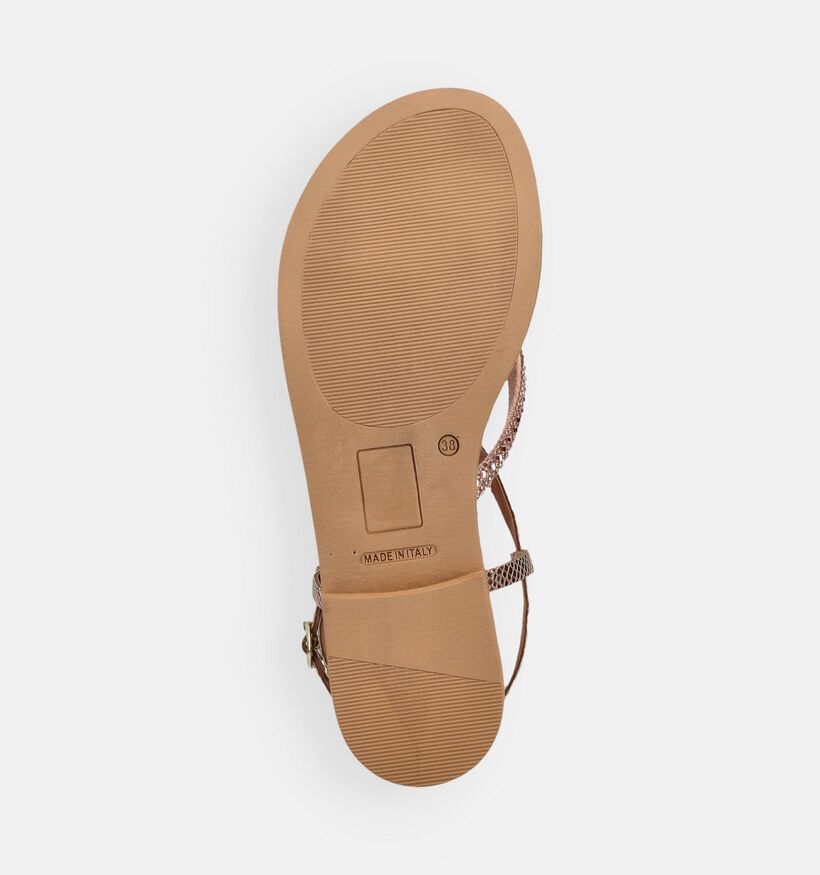 Scapa Bronzen Platte Sandalen voor dames (373293)