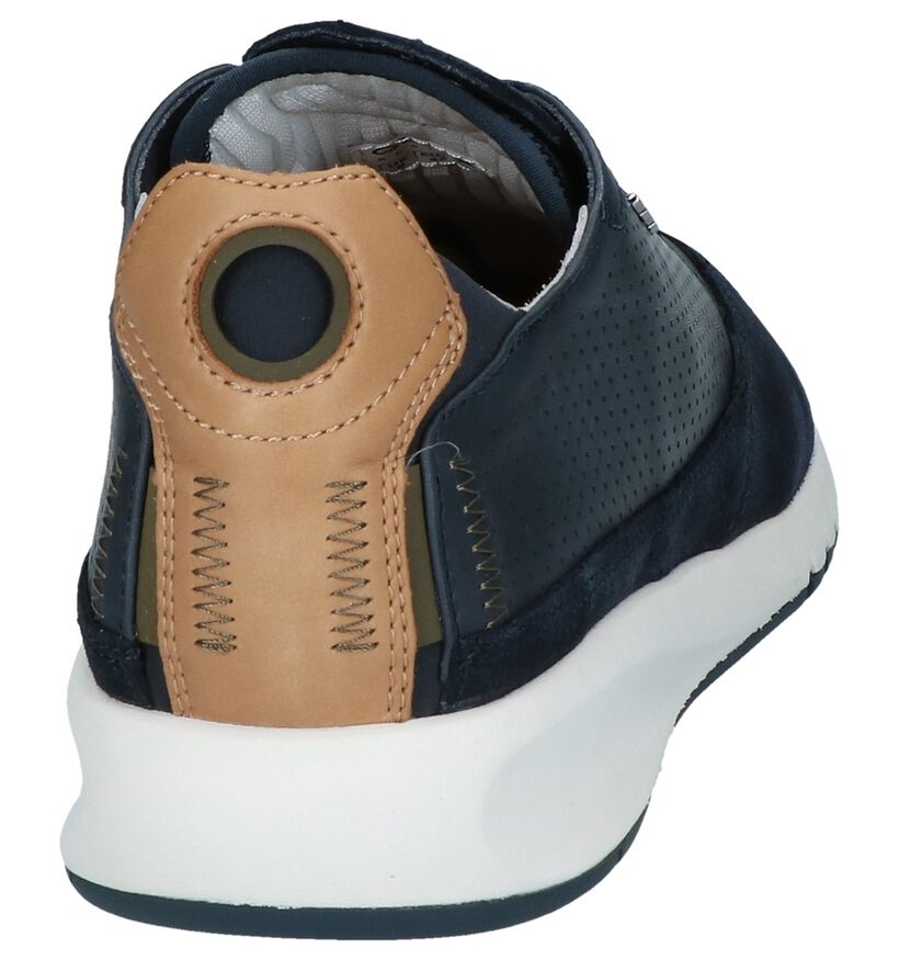 Geox Chaussures basses en Bleu foncé en cuir (240054)