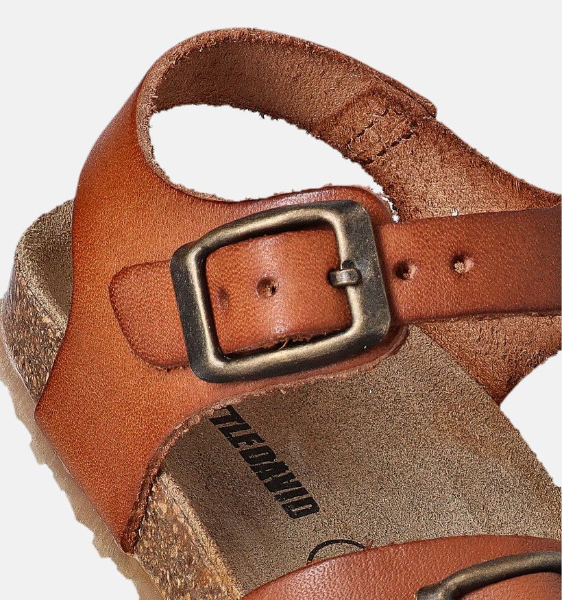 Little David Easy 4 Sandales pour bébé en Cognac pour garçons, filles (356060)