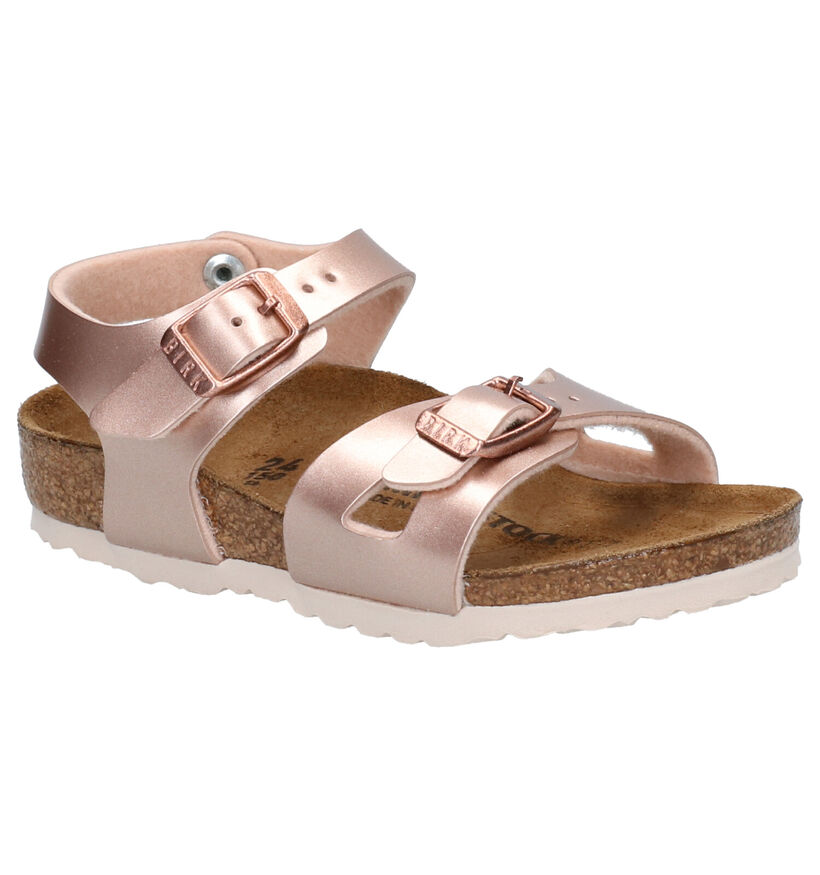 Birkenstock Rio Rose Gold Sandalen voor meisjes (338101)