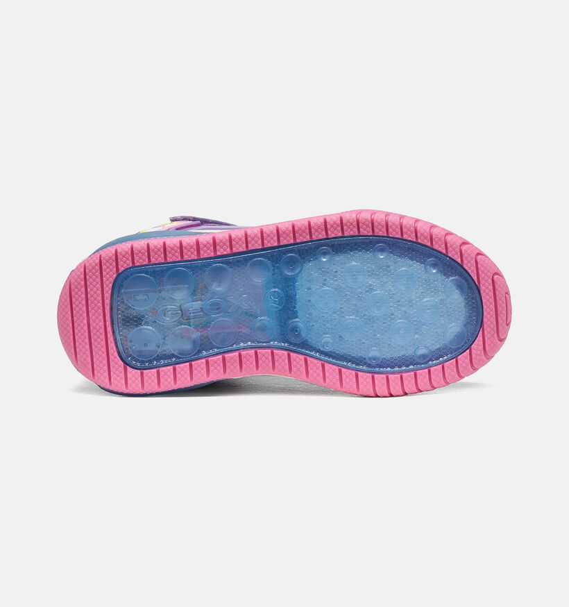 Geox Inek Baskets montantes en Fuchsia pour filles (376255) - pour semelles orthop&eacute;diques