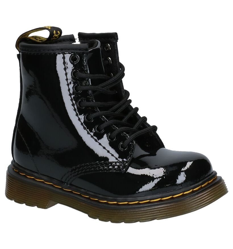 Dr. Martens Patent Paarse Boots in lakleer (253326)