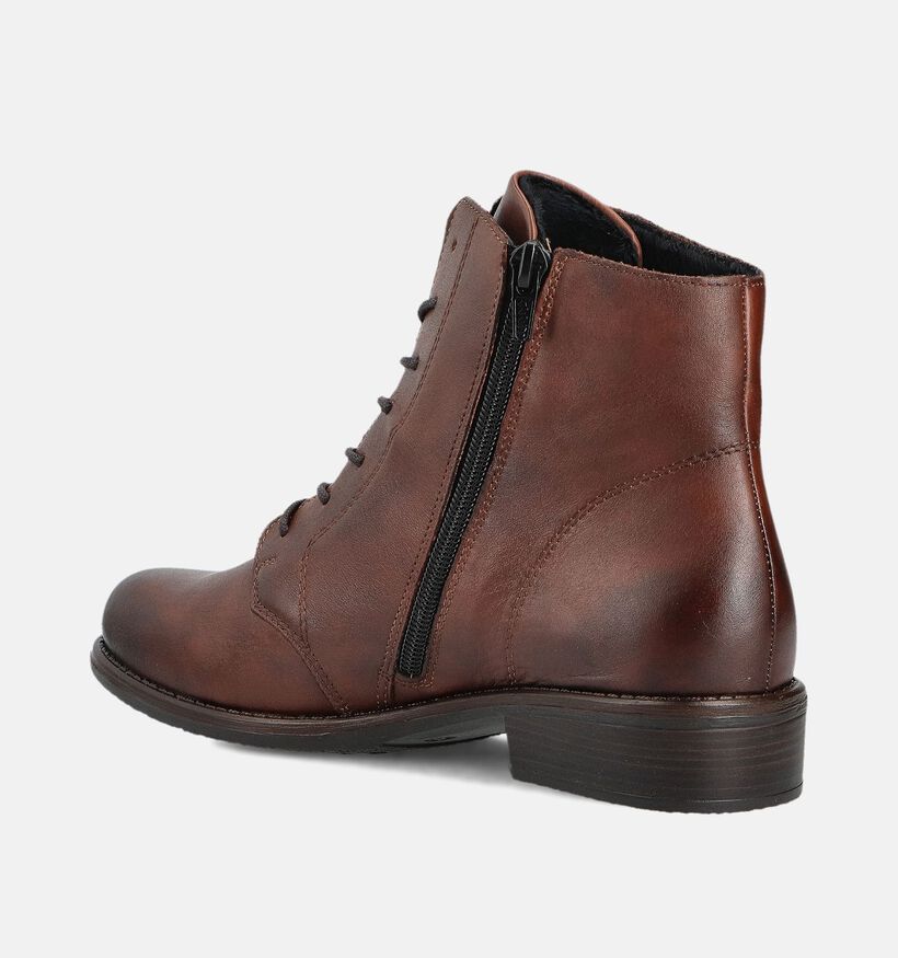Remonte Bruine Veterboots voor dames (360392) - geschikt voor steunzolen