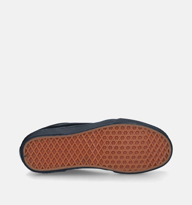 Vans Caldrone Suede Baskets de skate en Noir pour hommes, garçons (343778)