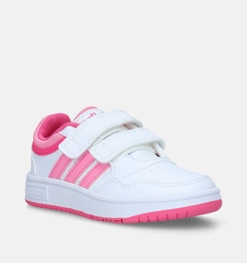 adidas Hoops 3.0 CF C Witte Sneakers voor meisjes (341636)