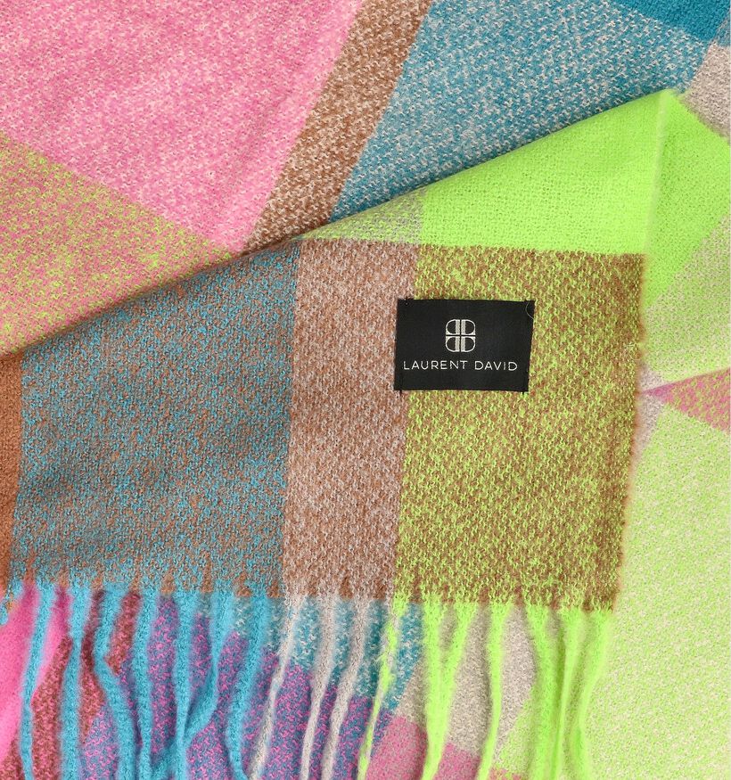 Laurent David Gele/Roze Sjaal voor dames (366346)