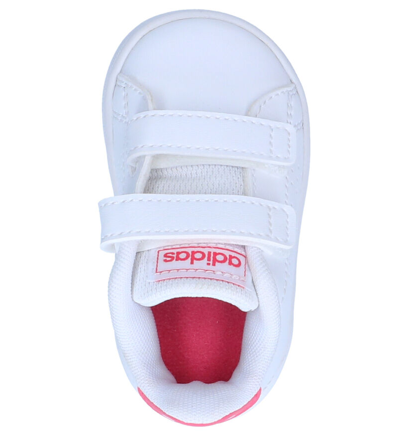 adidas Advantage I Chaussures pour bébé en Blanc en simili cuir (284709)