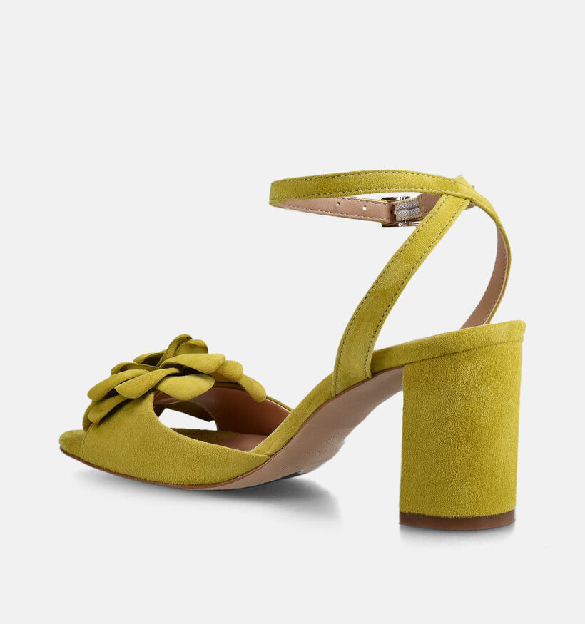 Laurent David Groene Sandalen met Blokhak voor dames (373562)