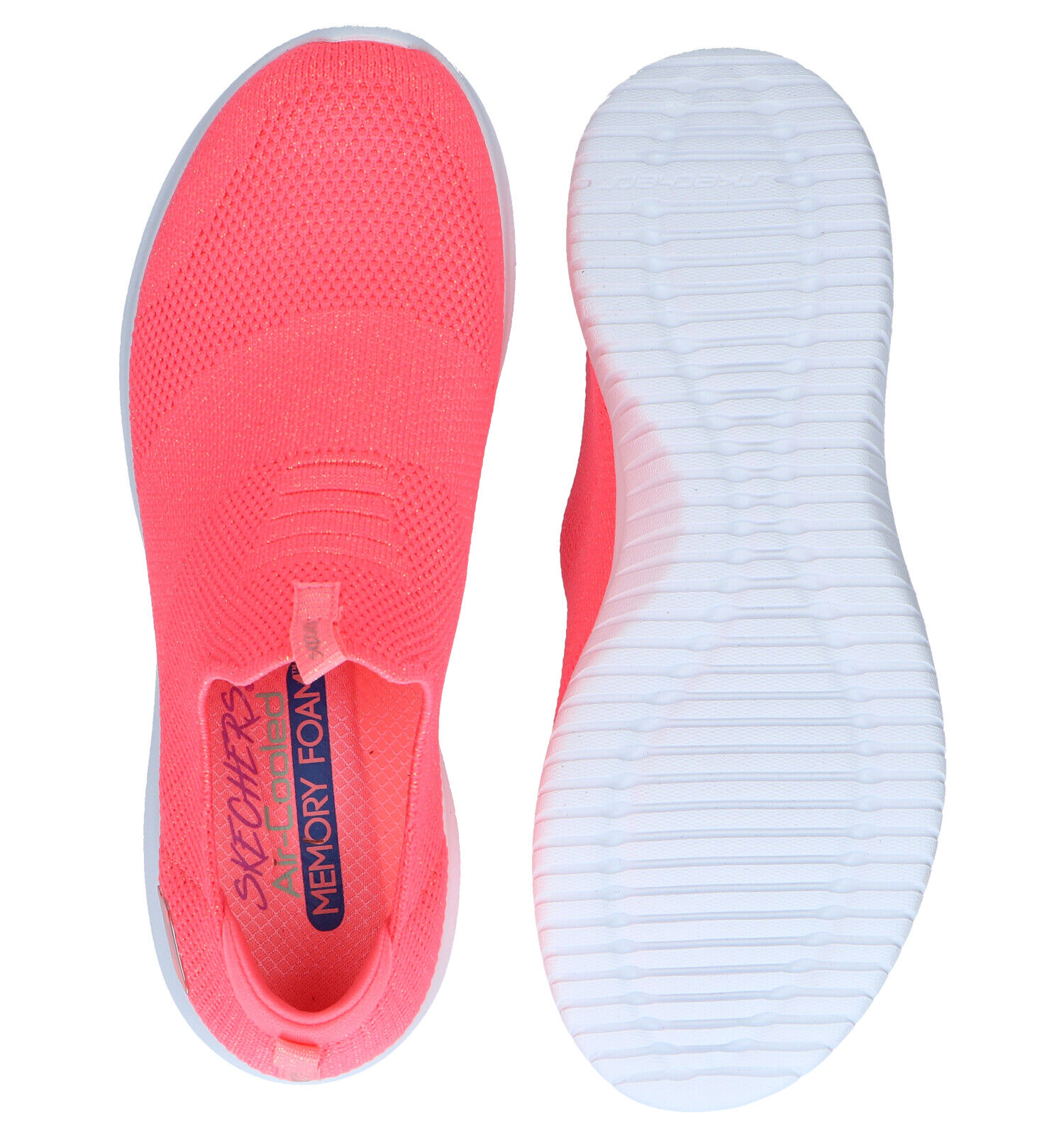 Skechers Ultra Flex Fluo Roze Slip-on Sneakers | TORFS.BE | Gratis verzend  en retour