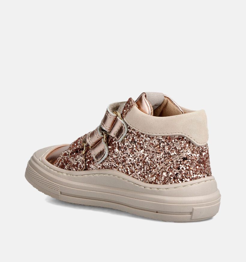 Lunella Rose Gold Hoge Sneakers voor meisjes (364584) - geschikt voor steunzolen