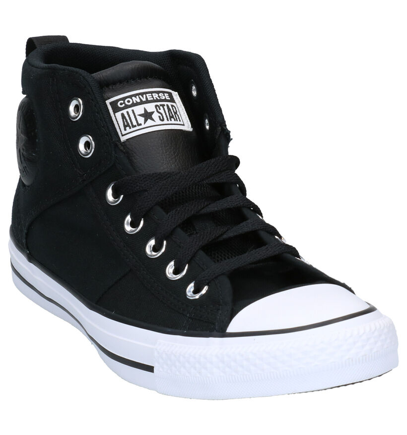 Converse Chuck Taylor AS Baskets en Noir en textile (266460)