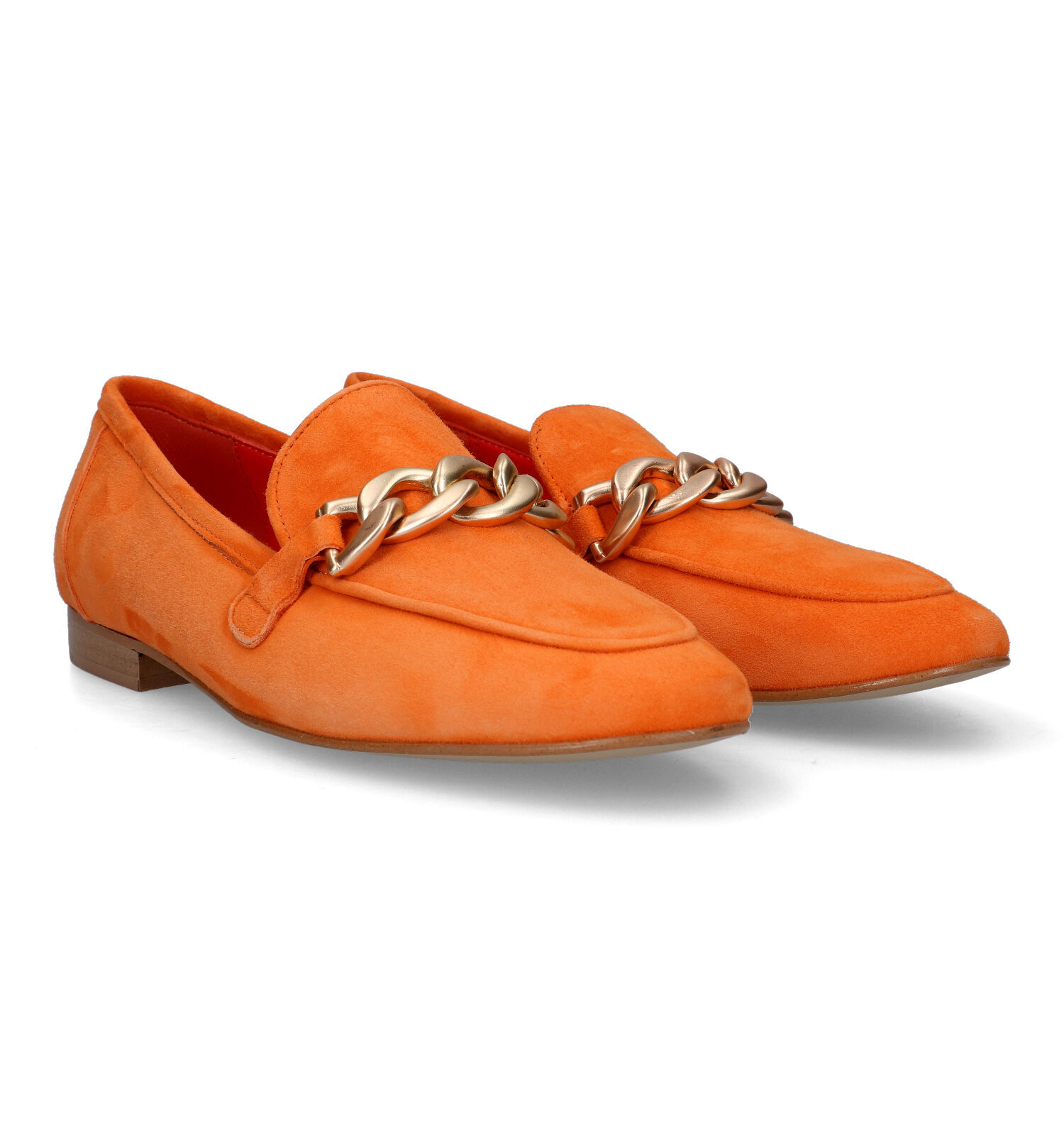 Hampton Bays Oranje Loafers Dames Lage schoenen Online op TORFS.BE