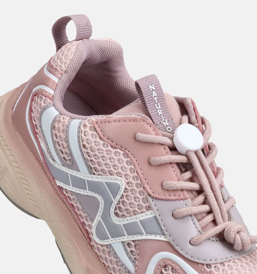 Naturino Wave Lichtroze Sneakers voor meisjes (377262) - geschikt voor steunzolen