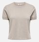 JDY Bodil Knit T-shirt en Beige pour femmes (359941)