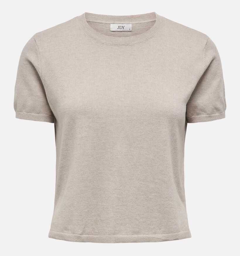 JDY Bodil Knit T-shirt en Beige pour femmes (359941)