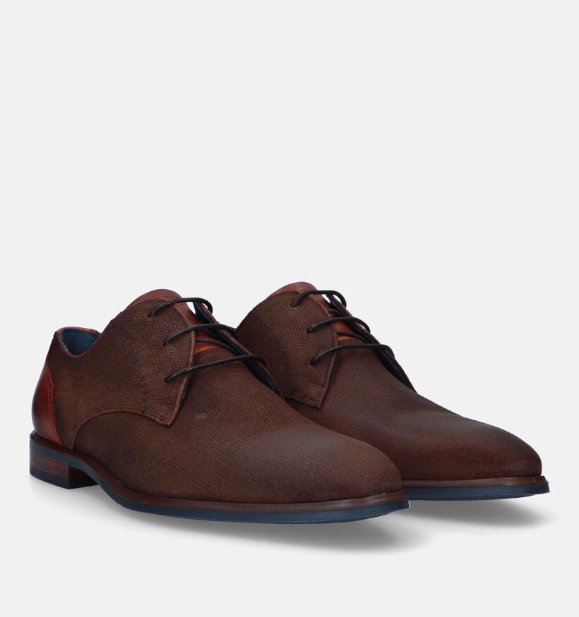 Berkelmans Arcos Chaussures habillées en Cognac pour hommes (331386) - pour semelles orthopédiques