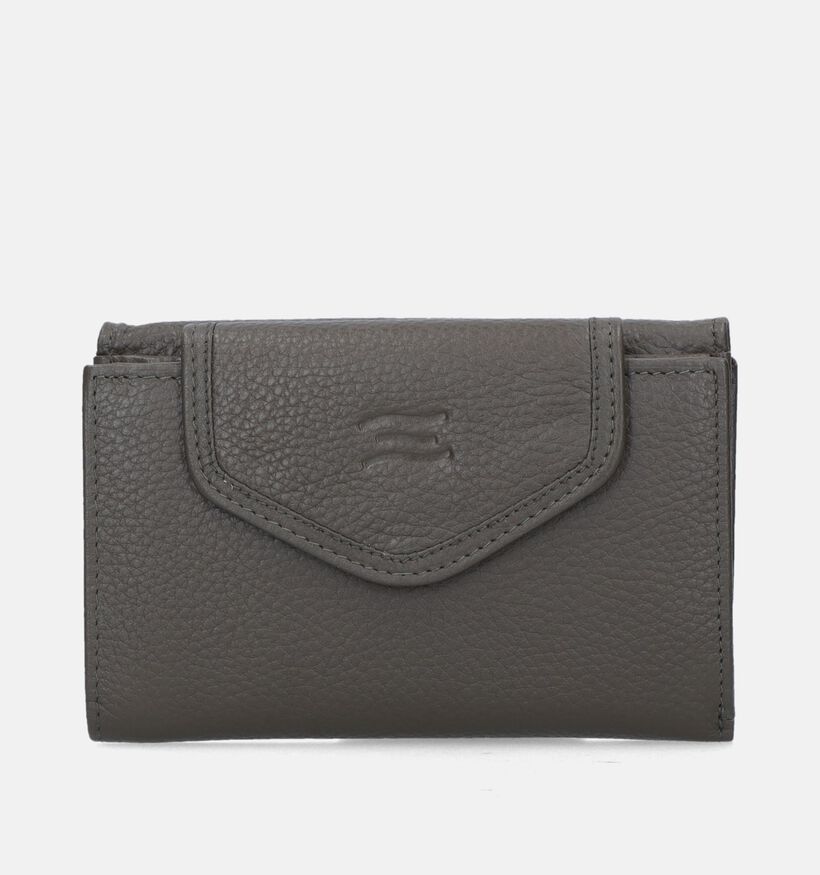 Crinkles Porte-monnaie à rabat en Vert khaki pour femmes (340539)