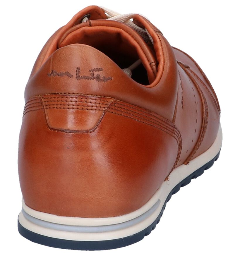 Van Lier Chaussures basses en Cognac en cuir (247324)
