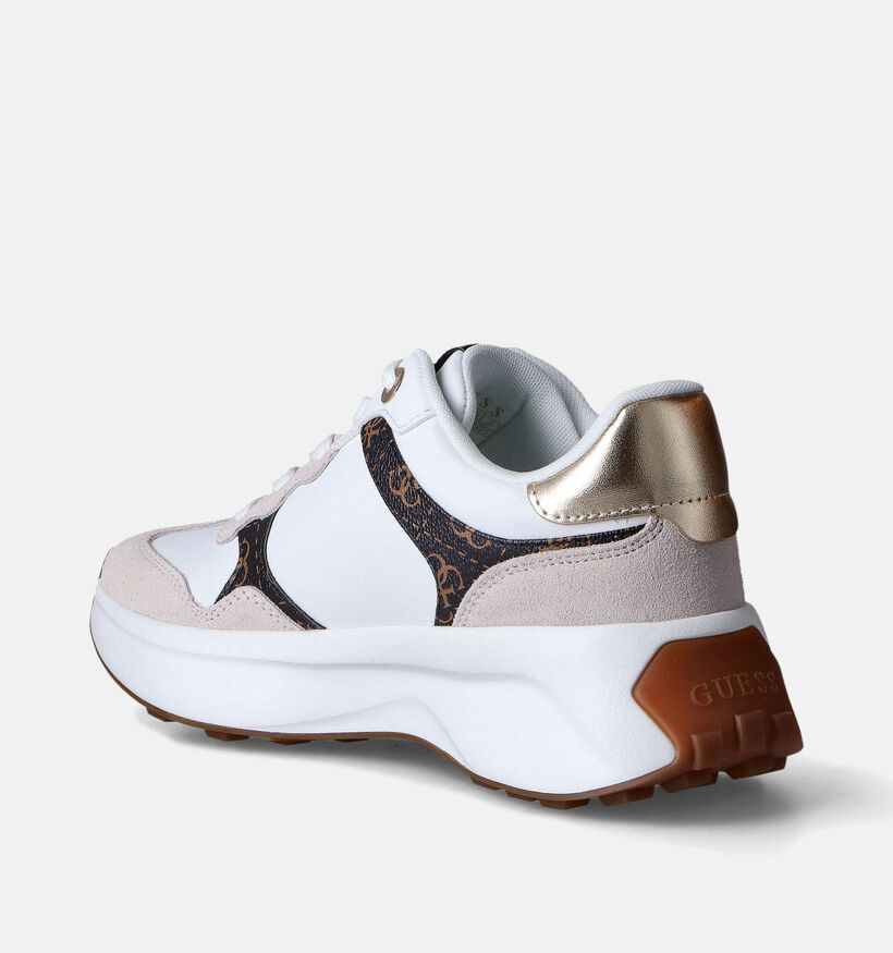 Guess Luckei Baskets en Blanc pour femmes (350439) - pour semelles orthopédiques