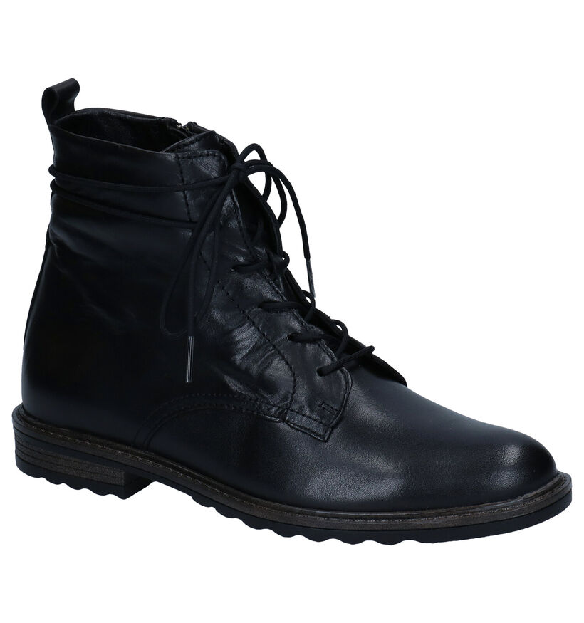 Tamaris Greenstep Zwarte Bottines in leer (296771)