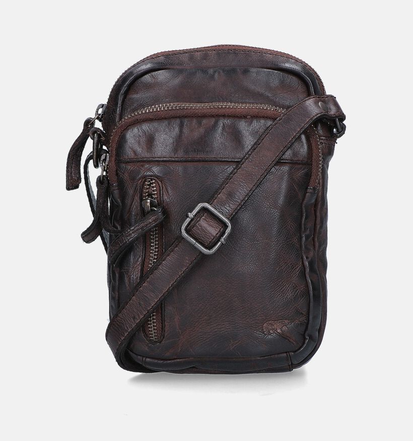 Bear Design Sac à bandoulière en Brun pour hommes (358892)