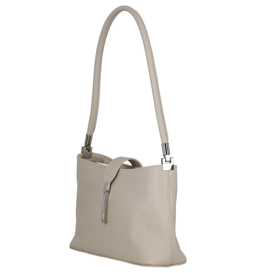 Time Mode Sac à bandoulière en Beige en cuir (277147)