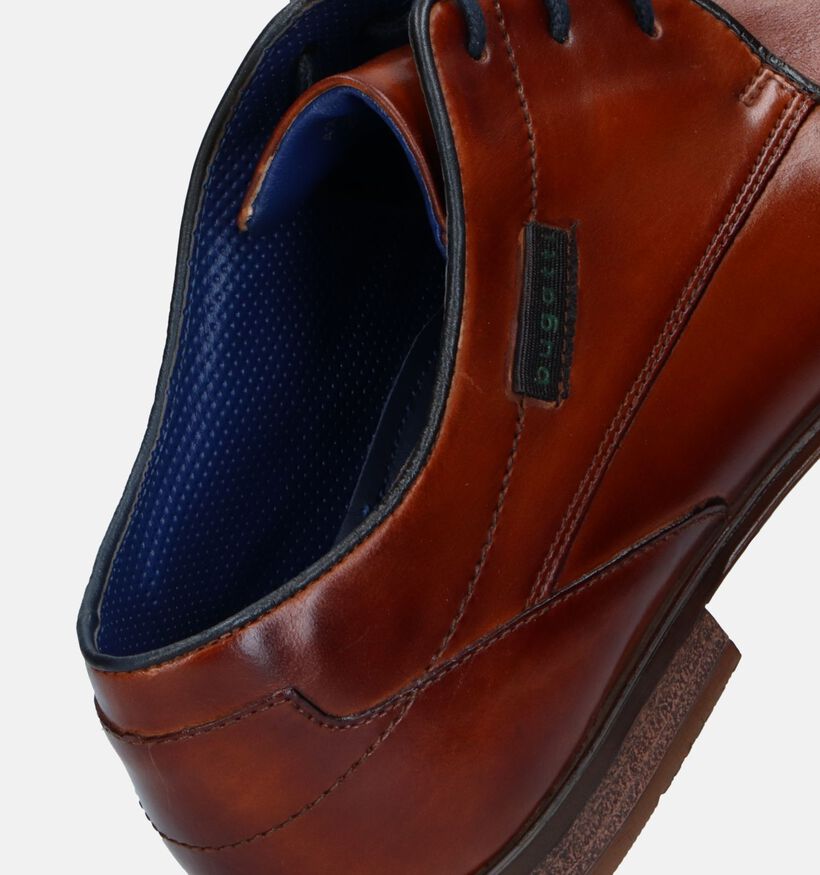 Bugatti Morino Chaussures habillées en Cognac pour hommes (327865)