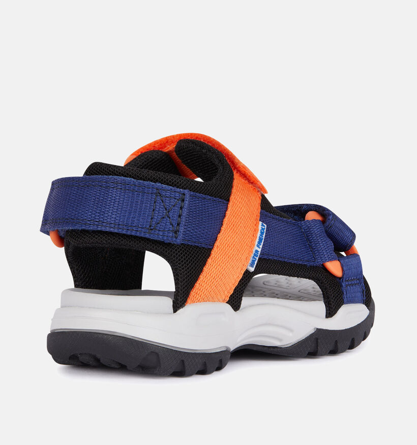 Geox J Borealis Sandales en Bleu fonc&eacute; pour gar&ccedil;ons (368867)