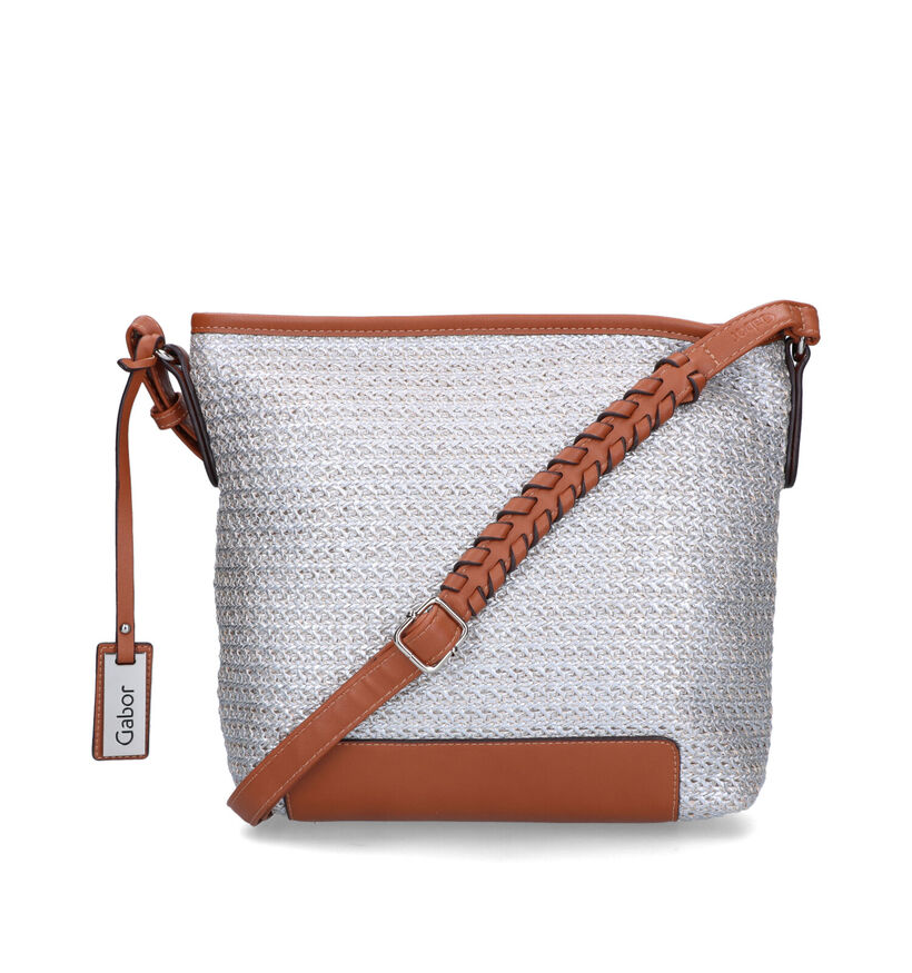 Gabor Ana Sac porté croisé en Argent en simili cuir (324633)