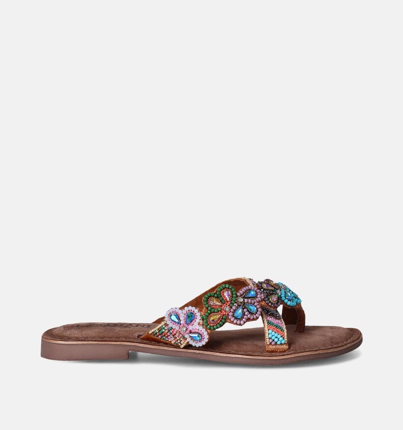 Lazamani Bruine Teenslippers voor dames (357747)