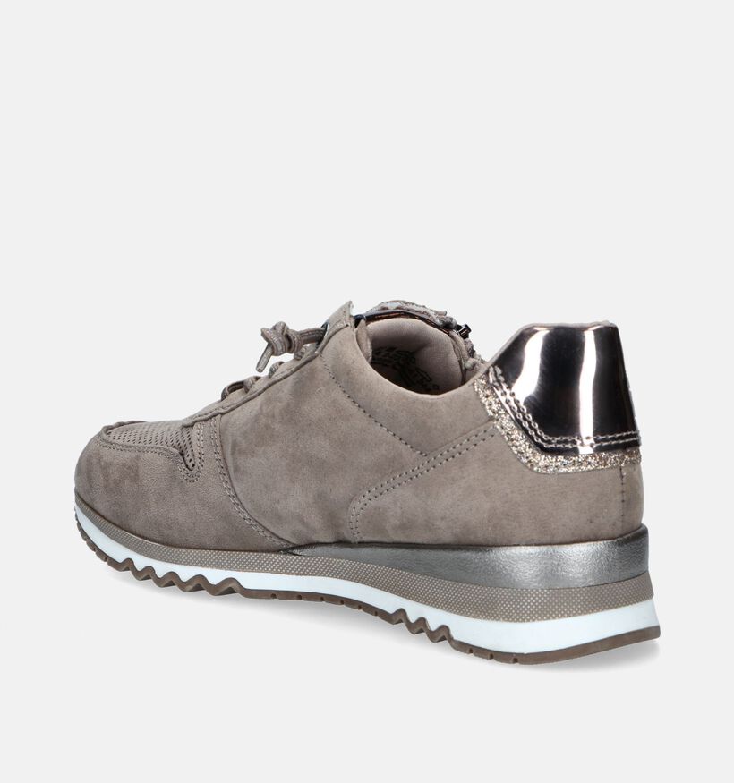 Marco Tozzi Chaussures à lacets en Bleu foncé Marco Tozzi Baskets casual en Taupe pour femmes (344571) - pour semelles orthopédiques