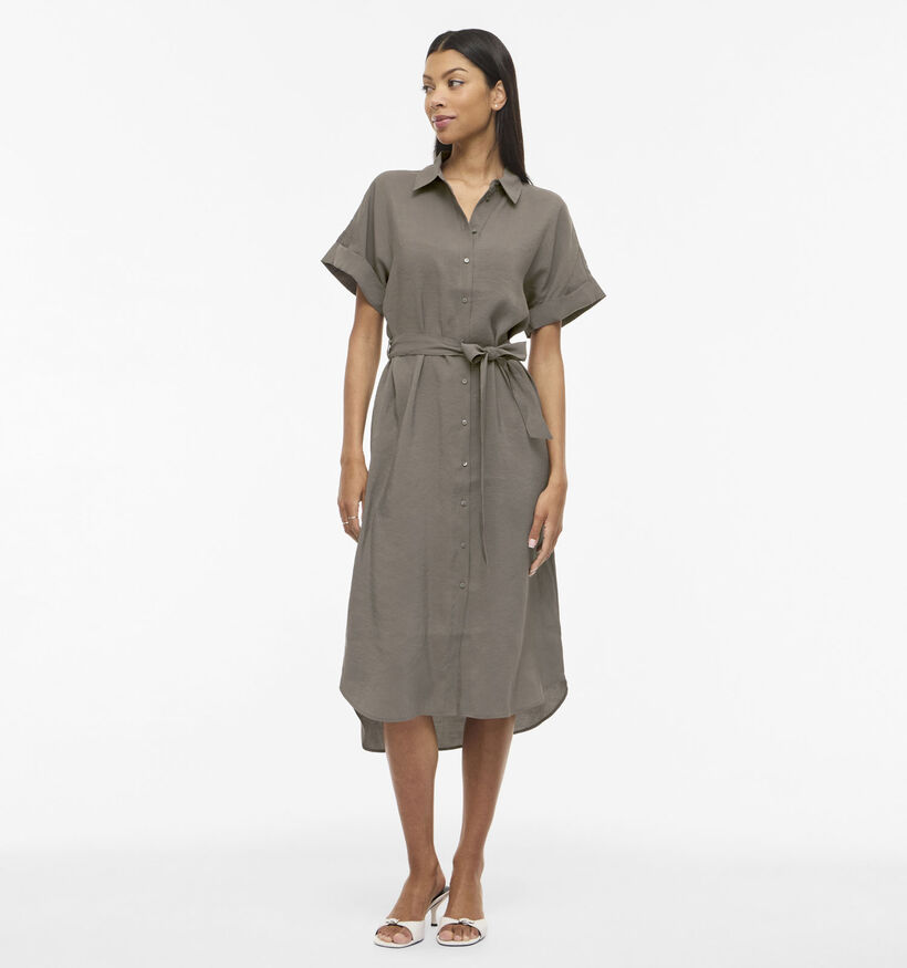 Vila Hula Robe chemise en Marron pour femmes (368119)