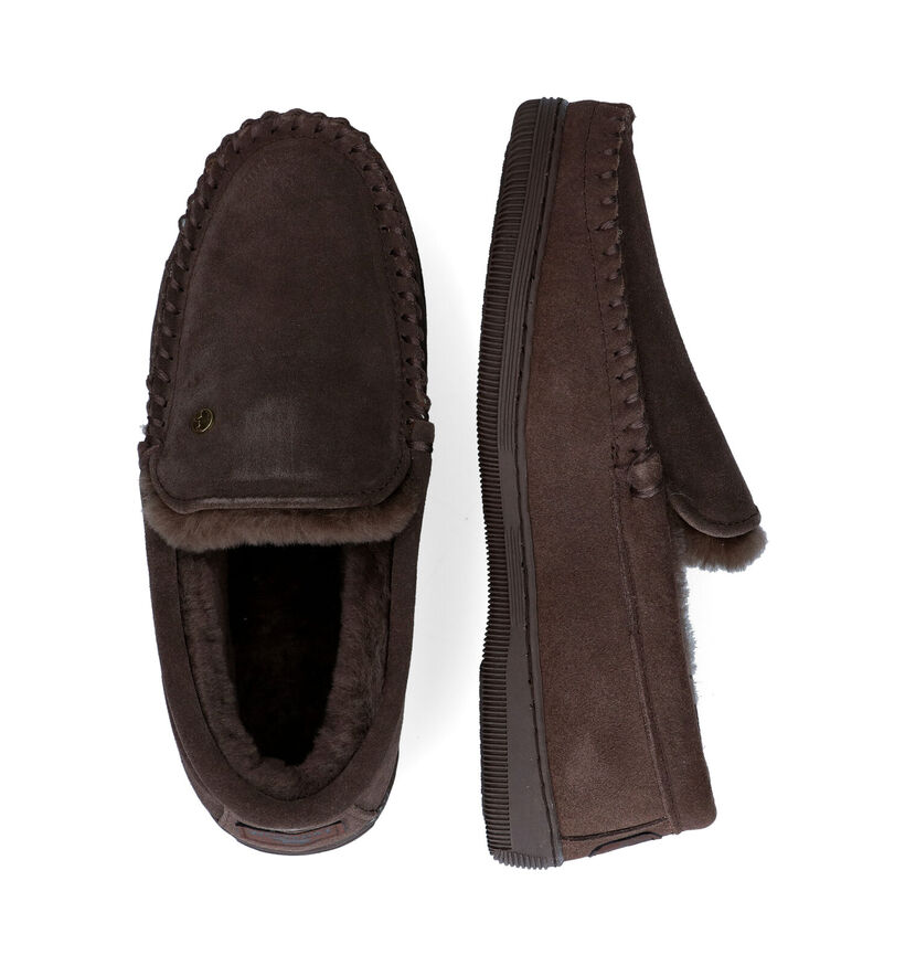 Warmbat Grizzly Cognac Pantoffels voor heren (314422)